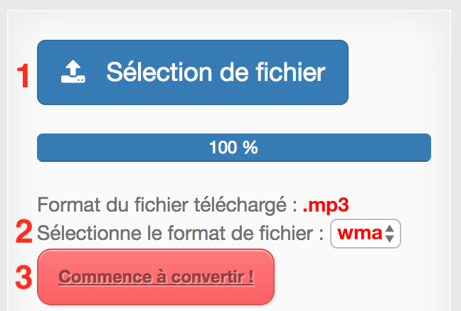 Comment convertir MP3 en WMA en ligne
